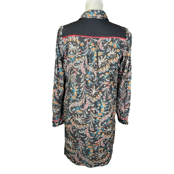 Anthropologie HOLDING HORSES Womens 2 Western Button Front Shirt Dress Escalante - Picture 8 of 12
